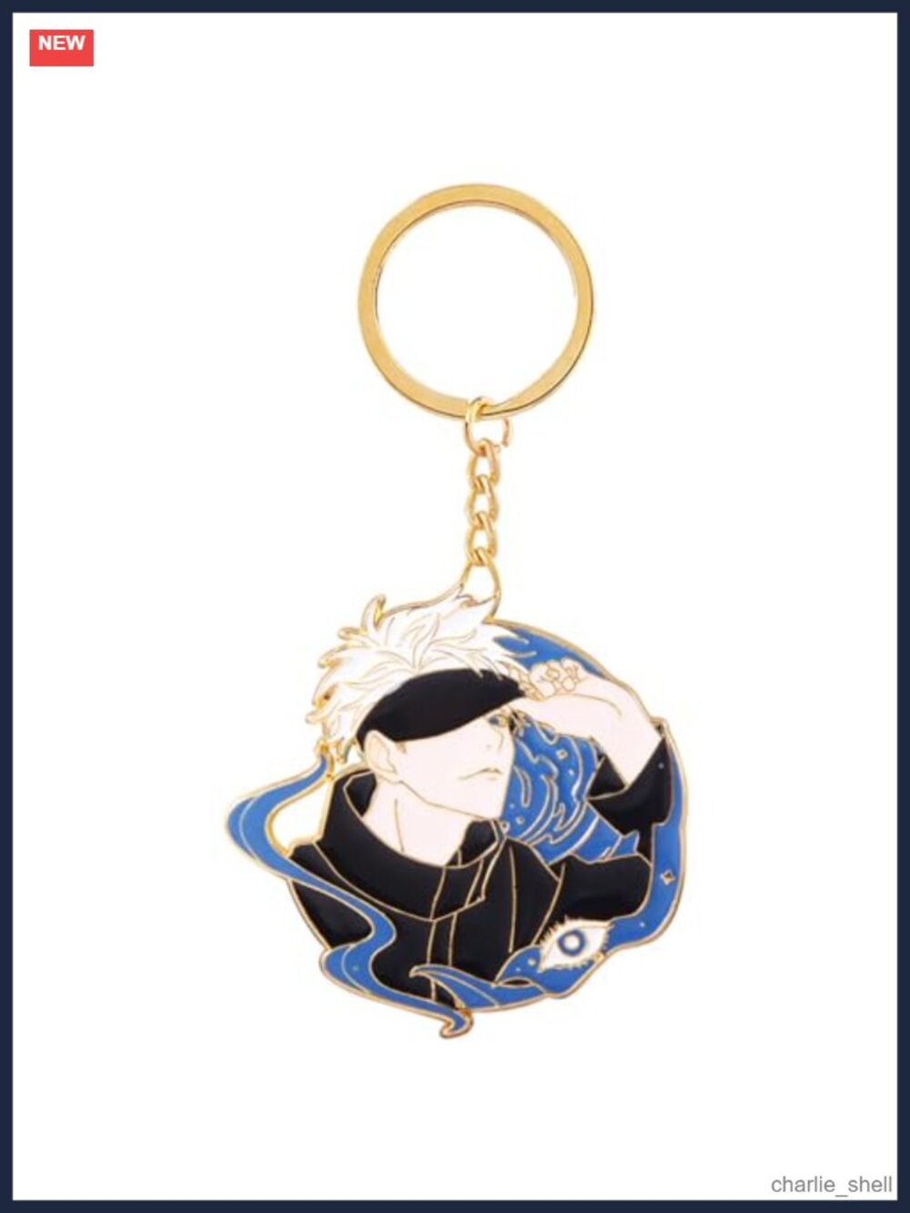 Anime Keychain Satoru Gojo Enamel Zinc Alloy Keyring for Cosplay Daily Use
